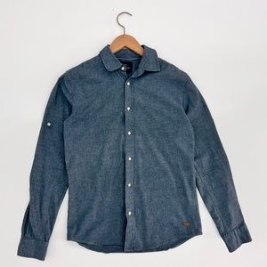 Scotch and Soda Dark Denim Blue Button Down Shirt